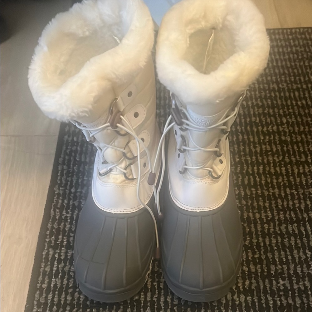 Winter Boots - White and Gray